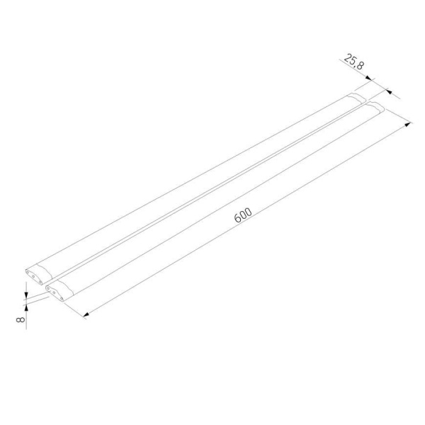 Мебельный светодиодный светильник Elektrostandard Kit Led Stick LTB75 12W 4000K a053403