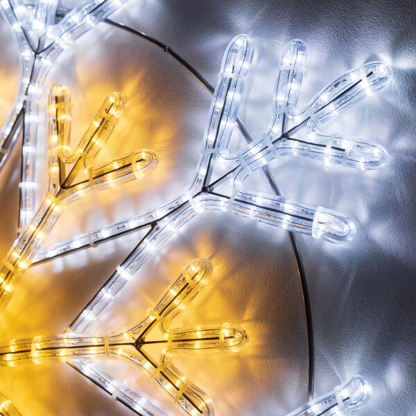 Светодиодная фигура Ardecoled Снежинка ARD-Snowflake-M12-900x900-720Led White/Warm 034262