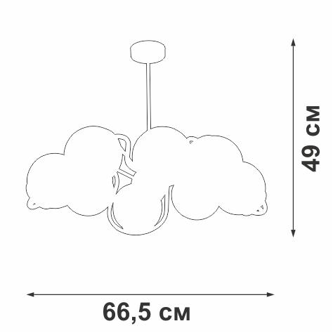 Подвесная люстра Vitaluce V4003-1/8PL