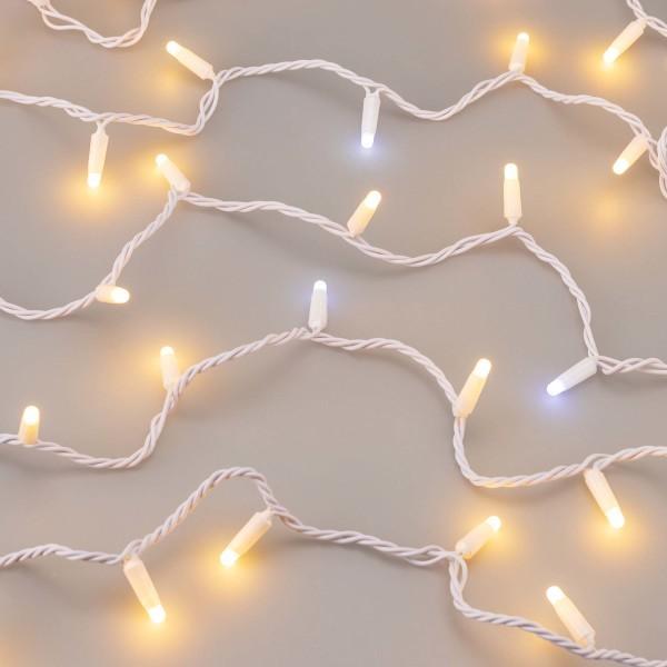 Уличная светодиодная гирлянда Ardecoled нить 230V теплый белый ARD-String-Classic-10000-White-100Led-Milk-Flash Warm 031205