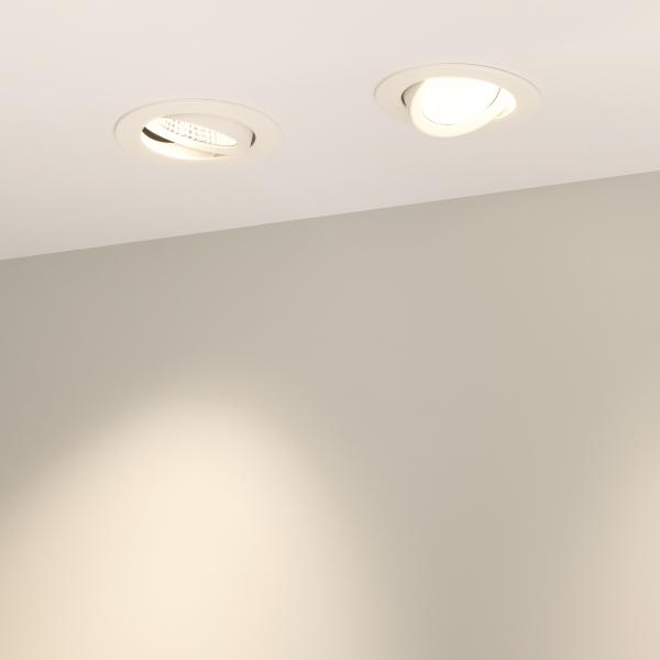 Встраиваемый светодиодный светильник Arlight LTD-Polar-Turn-R105-10W Warm3000 032867 Алматы