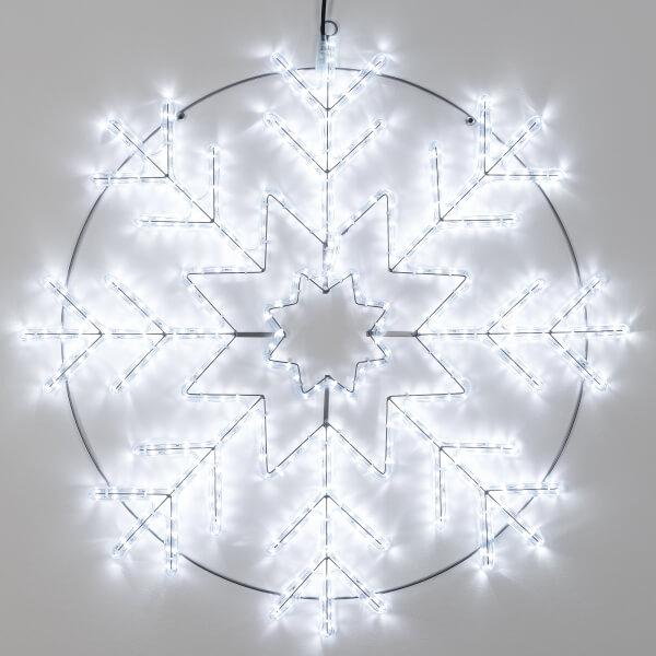 Светодиодная фигура Ardecoled Снежинка ARD-Snowflake-M8-950x950-540Led White 034254