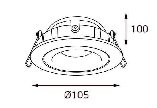 Встраиваемый светильник Italline M02-026029 white Алматы