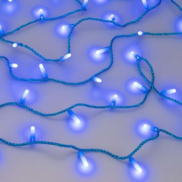 Уличная светодиодная гирлянда Ardecoled нить 230V синий ARD-String-Classic-10000-Blue-100Led-Milk-Flash Blue 031199