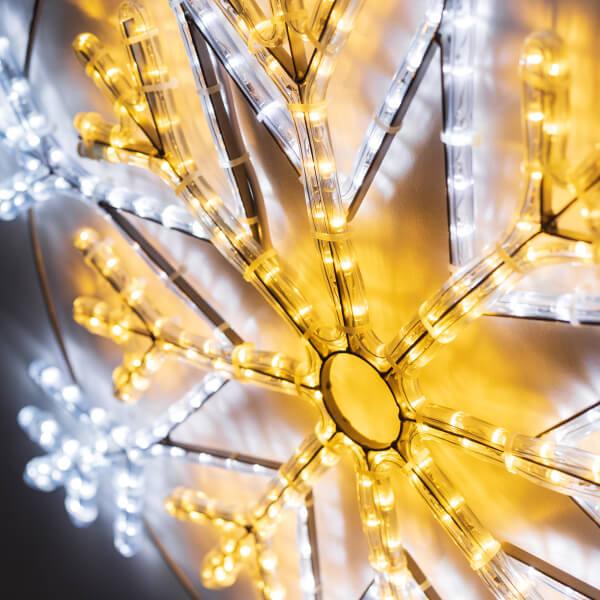 Светодиодная фигура Ardecoled Снежинка ARD-Snowflake-M12-900x900-720Led White/Warm 034262