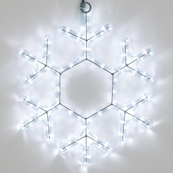 Светодиодная фигура Ardecoled Снежинка ARD-Snowflake-M7-450X375-126Led White 034249