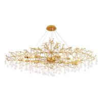 Подвесная люстра Crystal Lux REINA V2 SP12 L1500 GOLD PEARL