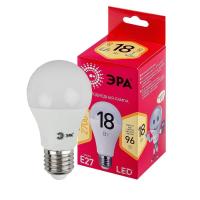 Лампа светодиодная ЭРА E27 18W 2700K матовая LED A65-18W-827-E27 R Б0051850