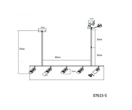 Подвесная люстра Kink Light Кайко 07615-5,19