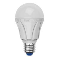 Лампа светодиодная Uniel E27 8W 3000K матовая LED-A60 8W/WW/E27/FR PLP01WH UL-00001522