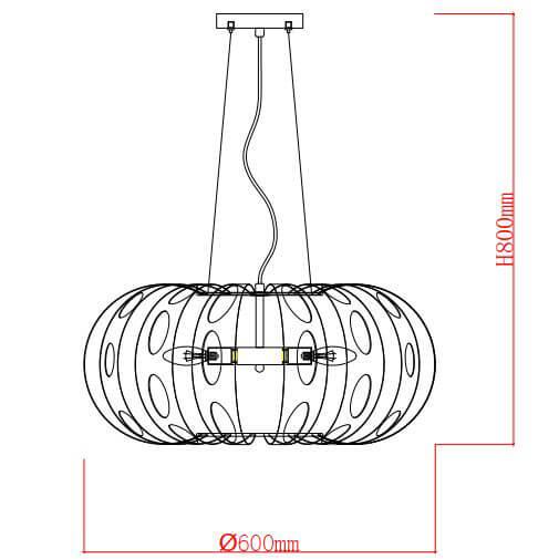 Подвесной светильник Rivoli Meike 4080-205 Б0047924