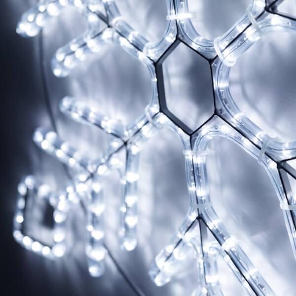 Светодиодная фигура Ardecoled Снежинка ARD-Snowflake-M9-900x900-360Led White 034256