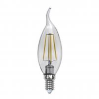 Лампа светодиодная филаментная Uniel E14 5W 3000K прозрачная LED-CW35-5W/WW/E14/CL/MB GLM10TR UL-00002368