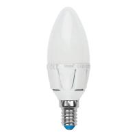 Лампа светодиодная Uniel E14 7W 3000K матовая LED-C37 7W/WW/E14/FR PLP01WH UL-00002413