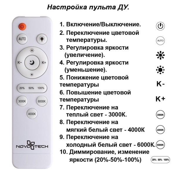 Потолочная светодиодная люстра Novotech Calm 358932