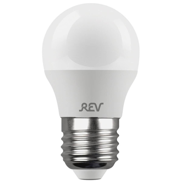 Лампа светодиодная REV G45 Е27 7W 2700K теплый свет шар 32342 6