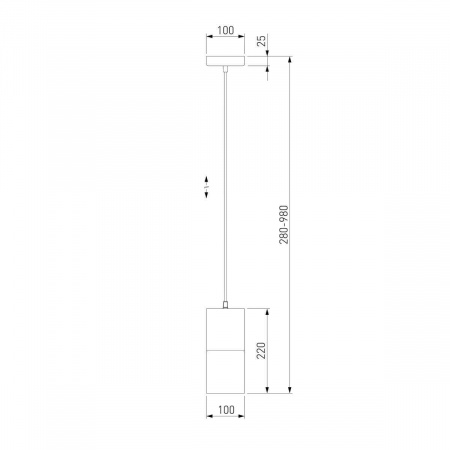 Подвесной светильник Eurosvet 50233/1 черный