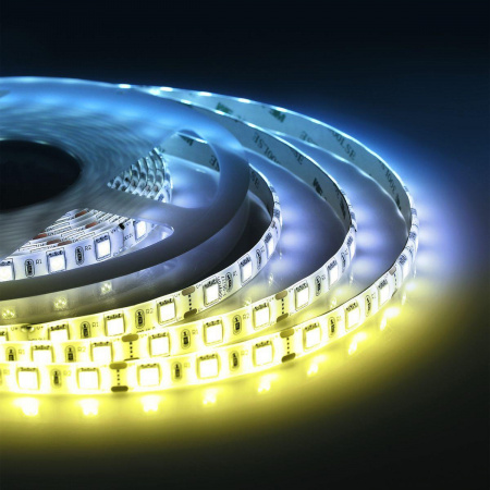 Светодиодная лента Apeyron 14,4W/m 60LED/m 5050SMD теплый белый/холодный белый 2,5M 10-222 Алматы
