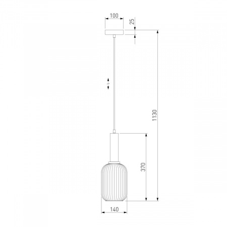Подвесной светильник Eurosvet 50181/1 дымчатый