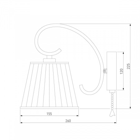 Бра Eurosvet 60088/1 хром