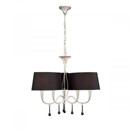 Подвесная люстра Mantra Paola Painted Silver 3530