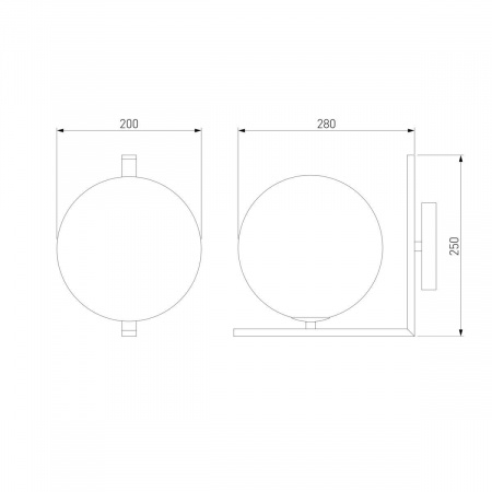Бра Eurosvet Shape 70131/1 хром