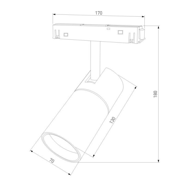 Трековый светодиодный светильник Elektrostandard Slim Magnetic 85013/01 a057201