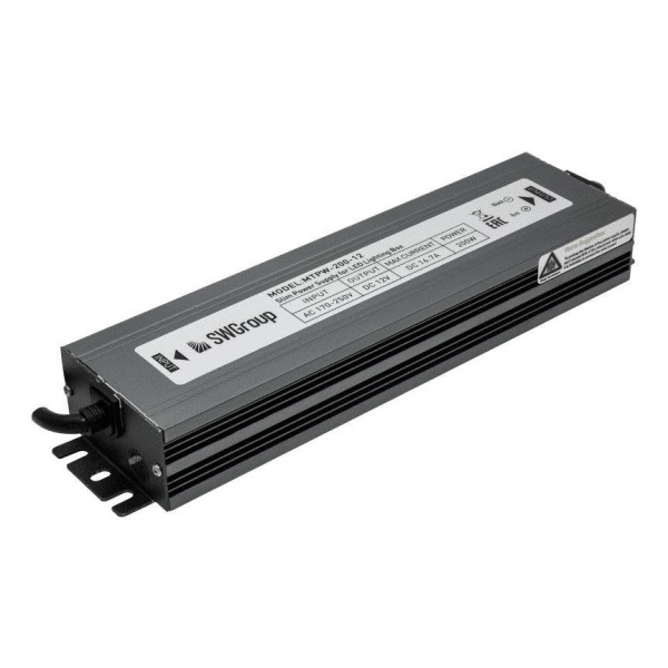 Блок питания SWG 12V 200W IP67 16,7A MTPW-200-12 001277 Алматы