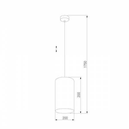 Подвесной светильник TK Lighting 6174 Tercino Blue