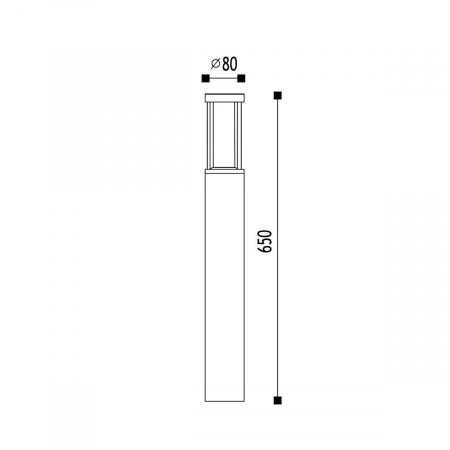 Уличный светодиодный светильник Elvan PJ-1513/1-11,5W-WW-Gr