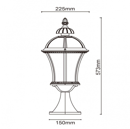 Уличный светильник De Markt Сандра 811040201
