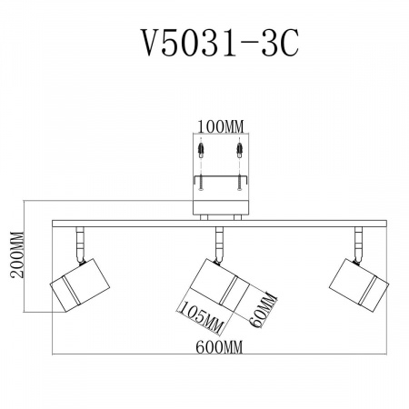 Спот Moderli David V5031-3C