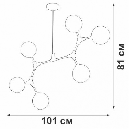 Подвесная люстра Vitaluce V48230-13/6PL