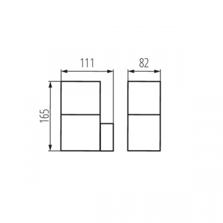 Фасадный светильник Kanlux VADRA 16L-UP 29010