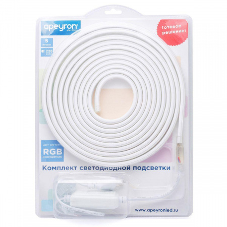 Светодиодная влагозащищенная лента Apeyron 12W/m 60LED/m 2835SMD разноцветная 5M 10-52 Алматы Светодиодная влагозащищенная лента Apeyron 12W/m 60LED/m 2835SMD разноцветная 5M 10-52 Алматы