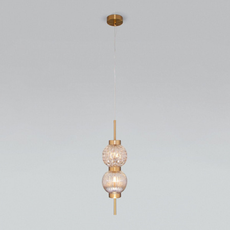 Подвесной светильник Eurosvet Plaza 50186/2 латунь