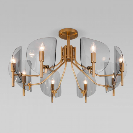 Потолочная люстра Eurosvet Rocco 60135/8 латунь Алматы Потолочная люстра Eurosvet Rocco 60135/8 латунь
