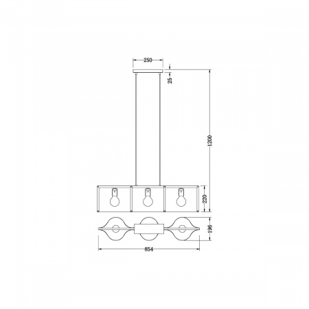 Подвесной светильник Vele Luce Cross VL5272P03