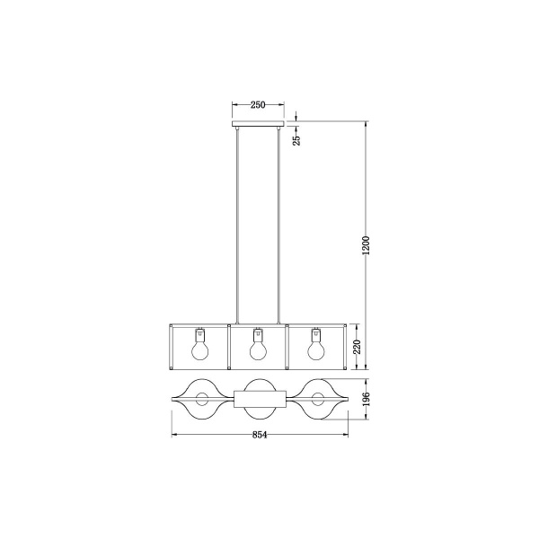 Подвесной светильник Vele Luce Cross VL5272P03