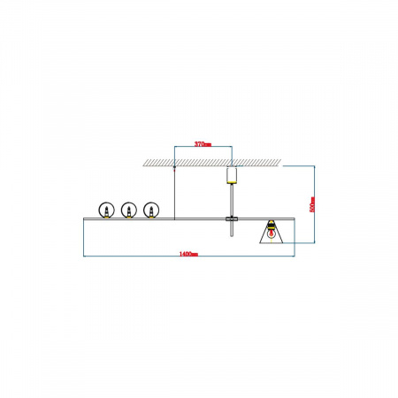 Подвесной светильник Vele Luce Corda VL5534P04