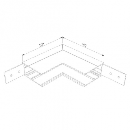 Коннектор L-образный внутренний Elektrostandard Slim Magnetic 85091/00 a057206