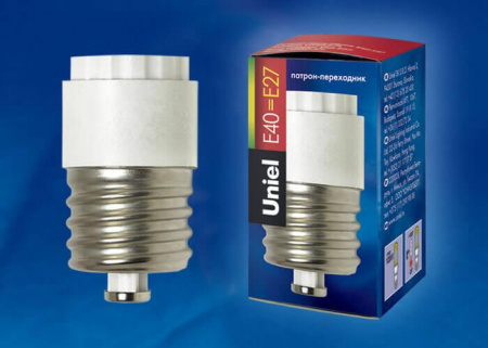 Переходник с цоколя E40 на E27 Uniel LH40-27L 00719 Алматы
