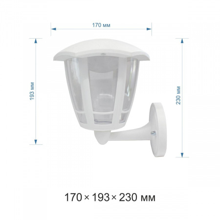 Уличный настенный светодиодный светильник Apeyron Дели 11-189