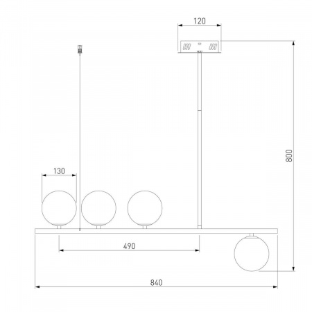 Подвесная люстра Eurosvet Fredo 70136/4 латунь