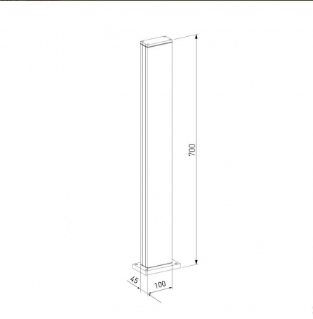 Уличный светодиодный светильник Elektrostandard 1538 Techno Led черный a053316