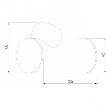 Уличный настенный светодиодный светильник Elektrostandard Ray 35134/W черный a056370