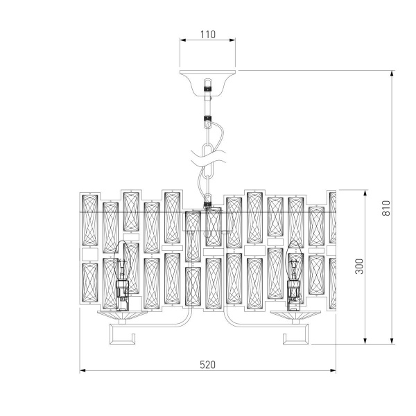 Подвесная люстра Bogates Frammenti 352/5 Strotskis Smart