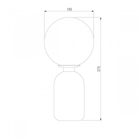 Настольная лампа Eurosvet Оптима Bubble 01197/1 черный жемчуг