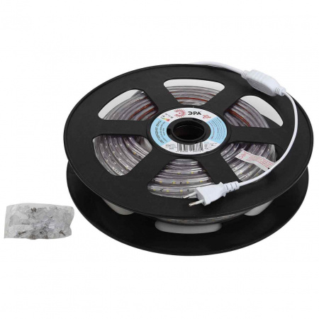 Светодиодная влагозащищенная лента ЭРА 4,8W/m 60LED/m 5050SMD 6500K 20M LS2835-4,8-60-220-6500К-IP67-20m Б0043095 Алматы