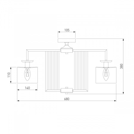 Потолочная люстра Eurosvet Fargo 60123/5 хром Smart